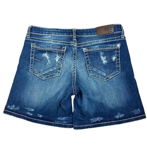 BKE Stella Distressed Denim Jean Shorts size 29 - Picture 3 of 6